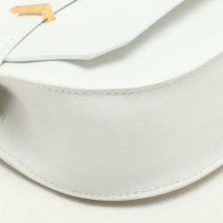 Hermes New White Swift Leather Gold Finish Jypsiere Mini Bag