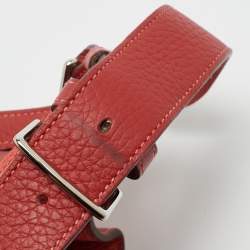 Hermes Rouge Pivoine/Rose Jaipur Taurillon Clemence Leather Palladium Hardware So Kelly 26 Bag