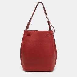 Hermes Rouge Pivoine/Rose Jaipur Taurillon Clemence Leather Palladium Hardware So Kelly 26 Bag