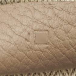 Pre Owned Hermès Etoupe Taurillon Clemence Leather Victoria II Fourre Tout 35 Bag