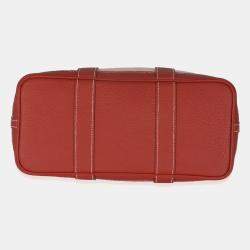 Hermes Rose Sakura Rouge Duchesse Toile Militaire Vache Country Garden Party 30 bag