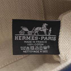 Hermes Bride-a-Brac GM Navy/Green/Blue Canvas Pouch