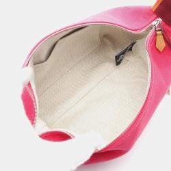 Hermes Bride-a-Brac GM Hibiscus Canvas Hand Bag