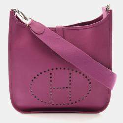 Hermes Evelyne 2 GM Cyclamen H Epsom Shoulder Bag