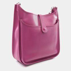 Hermes Evelyne 2 GM Cyclamen H Epsom Shoulder Bag