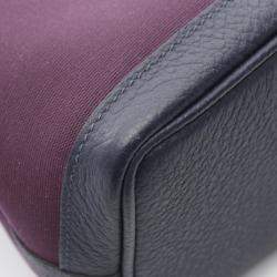 Pre Owned Hermes Garden Party TPM Cassis Negonda Leather Tote Bag