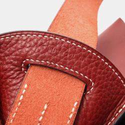 Hermes Virevolte Bordeaux Swift Leather Shoulder Bag