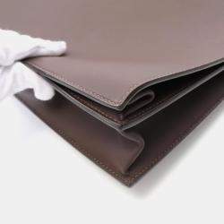 Hermes Sac a Depeches 38 Chocolat Leather Briefcase