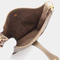 Hermes Evelyne TPM 16 Etroupe Grey/Brown Taurillon Clemence Crossbody Bag