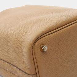 Hermes Picotin PM Biscuit U Taurillon Clemence Hand Bag  