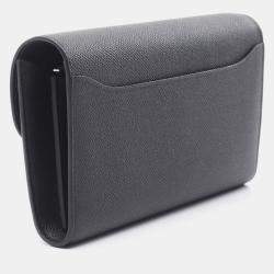Hermes Constance Long To Go Black Epsom Leather Wallet
