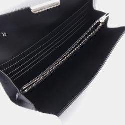 Hermes Constance Long To Go Black Epsom Leather Wallet