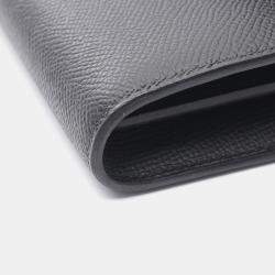 Hermes Constance Long To Go Black Epsom Leather Wallet