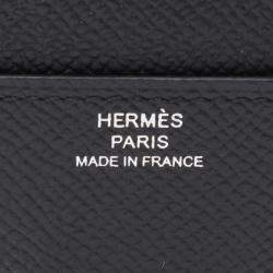 Hermes Constance Long To Go Black Epsom Leather Wallet