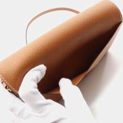 Hermes Constance Long To Go Gold Epsom Leather Wallet