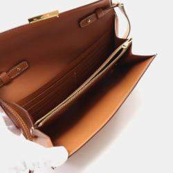 Hermes Constance Long To Go Gold Epsom Leather Wallet
