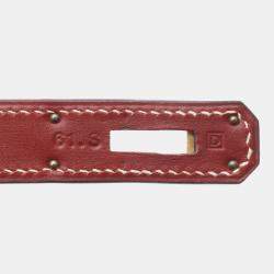 Hermes Kelly 32 Rouge H Chamonix Leather Shoulder Bag