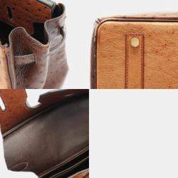 Hermes Birkin 35 Chestnut Ostrich Leather Bag