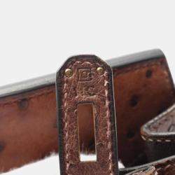 Hermes Birkin 35 Chestnut Ostrich Leather Bag