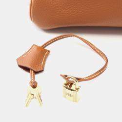 Hermes Birkin 35 Gold Togo Leather Top Handle Bag