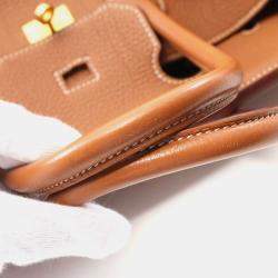 Hermes Birkin 35 Gold Togo Leather Top Handle Bag