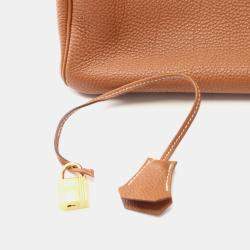 Hermes Birkin 35 Gold Togo Leather Top Handle Bag