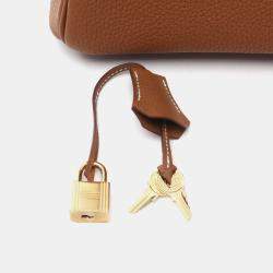 Hermes Birkin 25 Gold Togo Leather Top Handle Bag