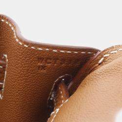 Hermes Birkin 25 Gold Togo Leather Top Handle Bag