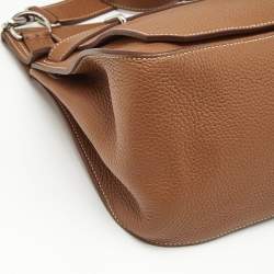 Pre Owned Hermes Gold Taurillon Clemence Leather Palladium Finish Jypsiere 34 Bag