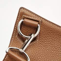 Pre Owned Hermes Gold Taurillon Clemence Leather Palladium Finish Jypsiere 34 Bag