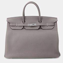 Hermes Birkin 40 Gris Meyer Togo Leather  