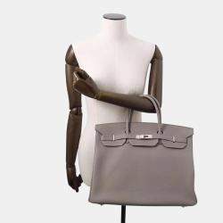 Hermes Birkin 40 Gris Meyer Togo Leather  