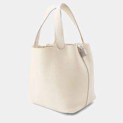 Hermes Picotin MM Lock 22 Beton Taurillon Clemence  