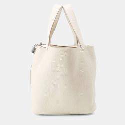 Hermes Picotin MM Lock 22 Beton Taurillon Clemence  