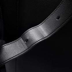 Hermes Cab'H Black Evergrain Leather Tote Bag
