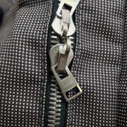 Hermes Her Line MM Gray Canvas Tote Bag