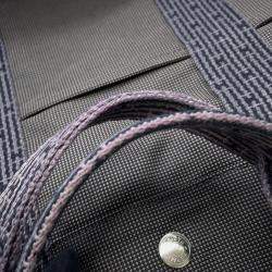 Hermes Her Line MM Gray Canvas Tote Bag