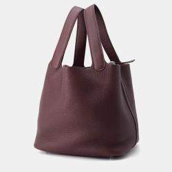Hermes Picotin 22 Prune Taurillon Clemence Handbag