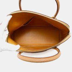 Hermes Bolide 35 Natural Sable Fjord Leather Bag