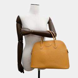Hermes Bolide 35 Natural Sable Fjord Leather Bag