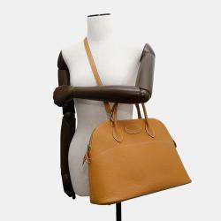 Hermes Bolide 35 Natural Sable Fjord Leather Bag