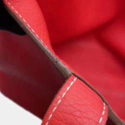 Hermes Double Sense Rouge Casaque/Bougainvillier Taurillon Clemence Bag