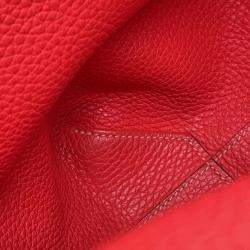 Hermes Double Sense Rouge Casaque/Bougainvillier Taurillon Clemence Bag