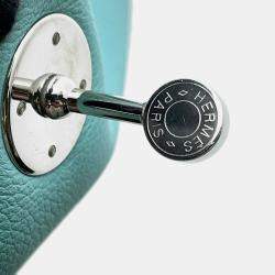 Hermes Lindy 30 Blue Atoll Evercolor Handbag