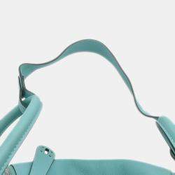 Hermes Lindy 30 Blue Atoll Evercolor Handbag