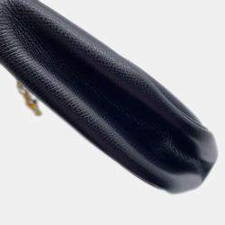 Hermes Trim 31 Black Courchevel Hobo Bag