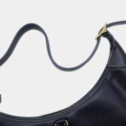 Hermes Trim 31 Black Courchevel Hobo Bag