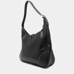 Hermes Trim 31 Black Courchevel Hobo Bag