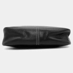 Hermes Trim 31 Black Courchevel Hobo Bag