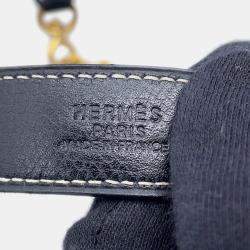 Hermes Trim 31 Black Courchevel Hobo Bag